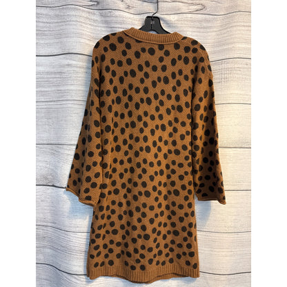 NWT Madewell Brown Polka Dot Sweater Dress Size S