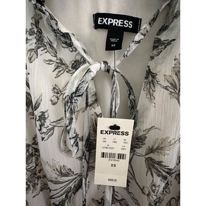NWT Express Floral Sleeveless Maxi Dress Size XS
