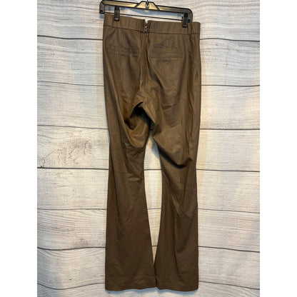 Blank NYC Brown Faux Leather Flare Pants Size M