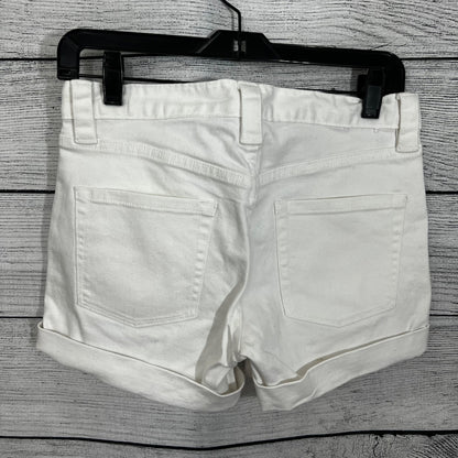 J.Crew White Denim Cuffed Shorts, Size 0