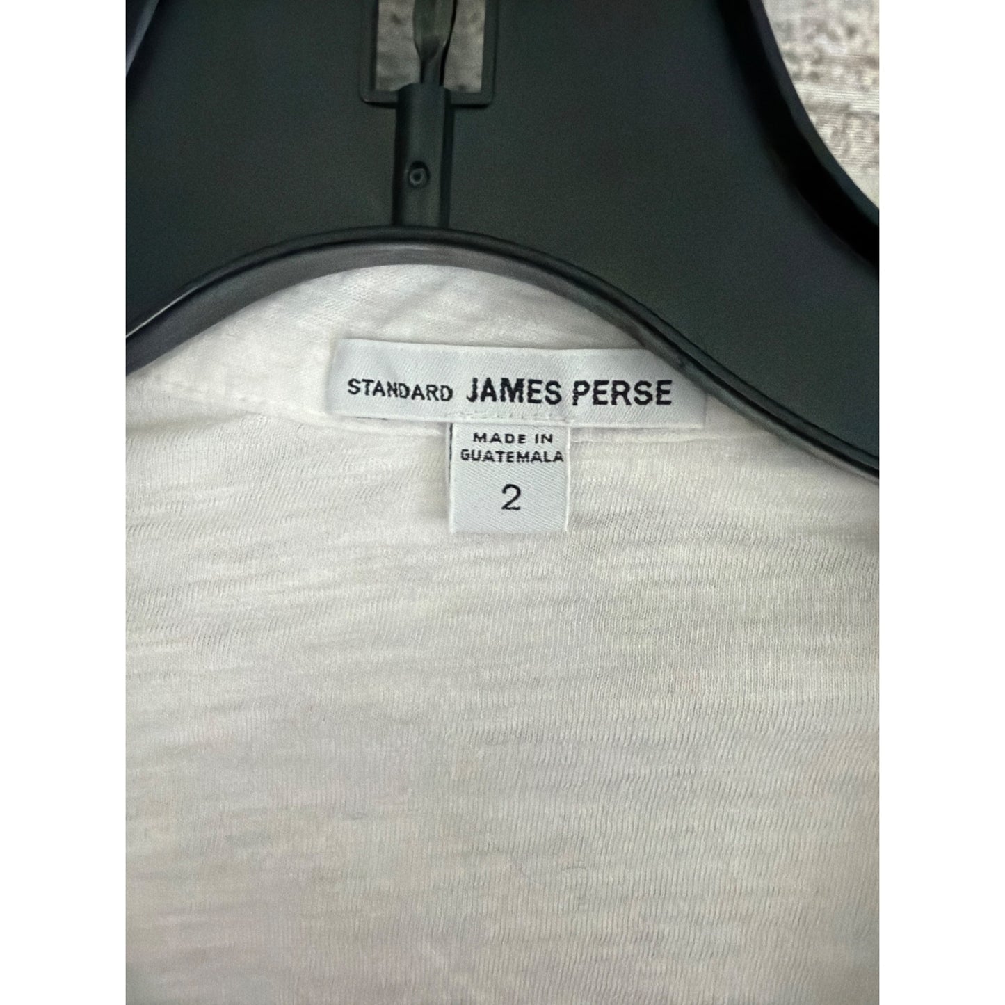 James Perse White Button Front Shirt Size 2/M
