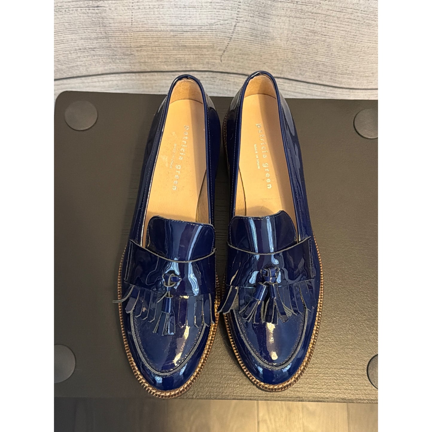 Patricia Green Beckham Tassel Lug Loafer Size 8