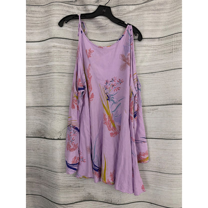 Free People Clear Skies Cold Shoulder Floral Tunic Size M