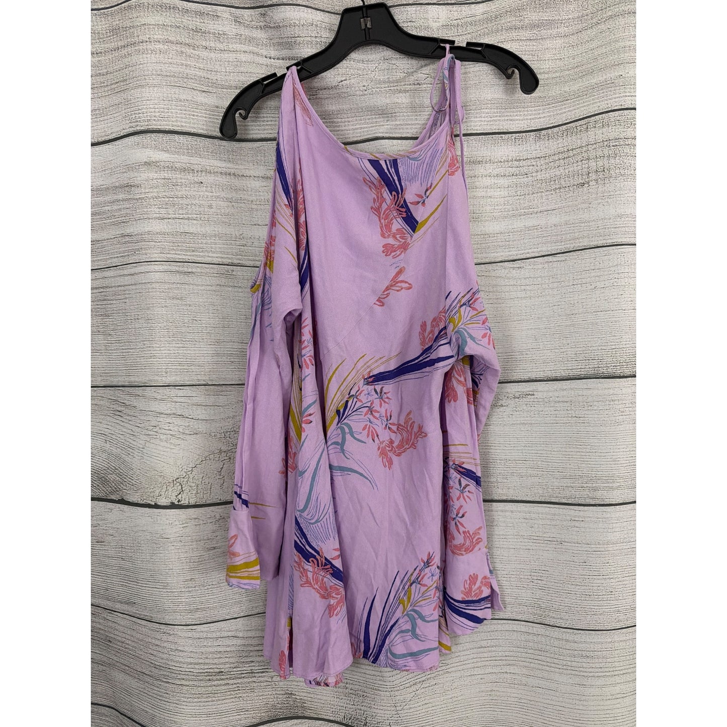 Free People Clear Skies Cold Shoulder Floral Tunic Size M