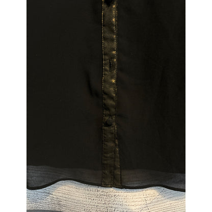 Olive & Oak Women's Button-Front Black Dress S