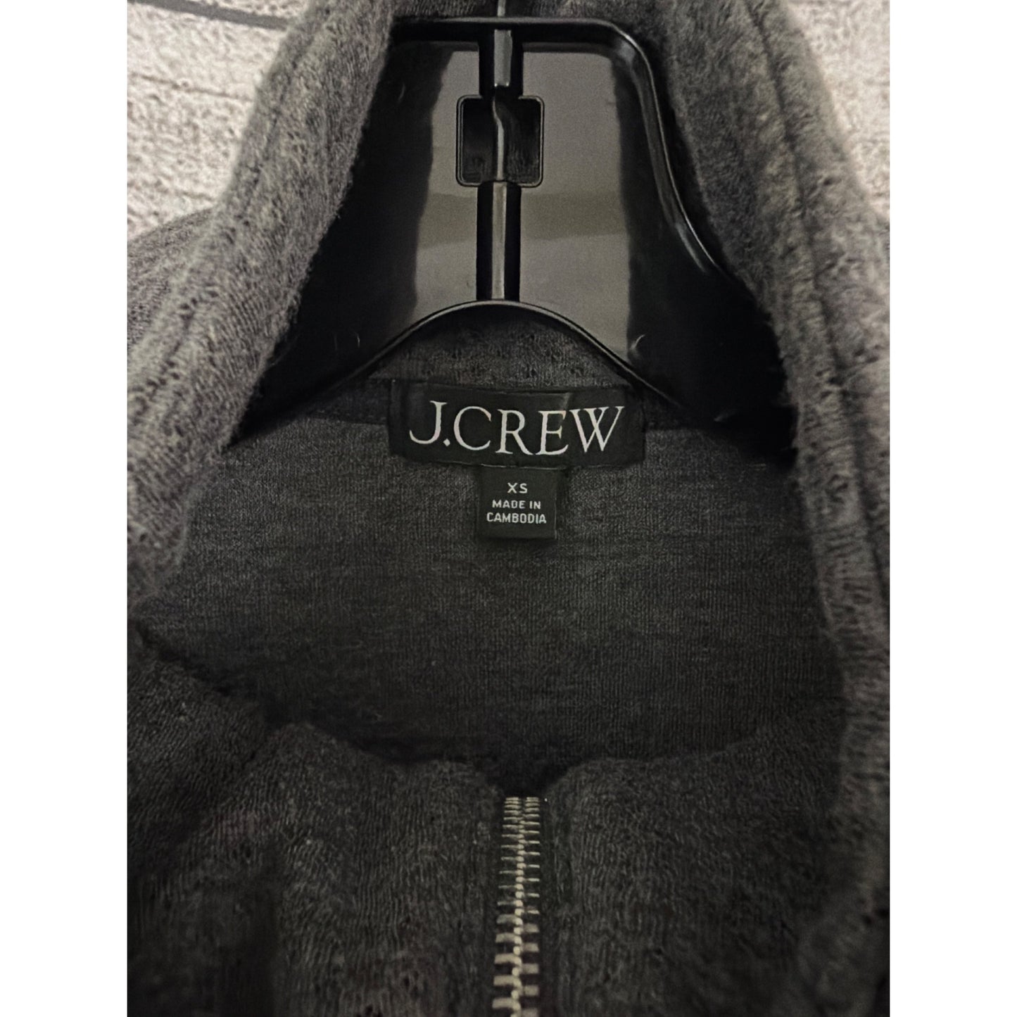 J. Crew Terry Half-Zip Sweatshirt Size XS