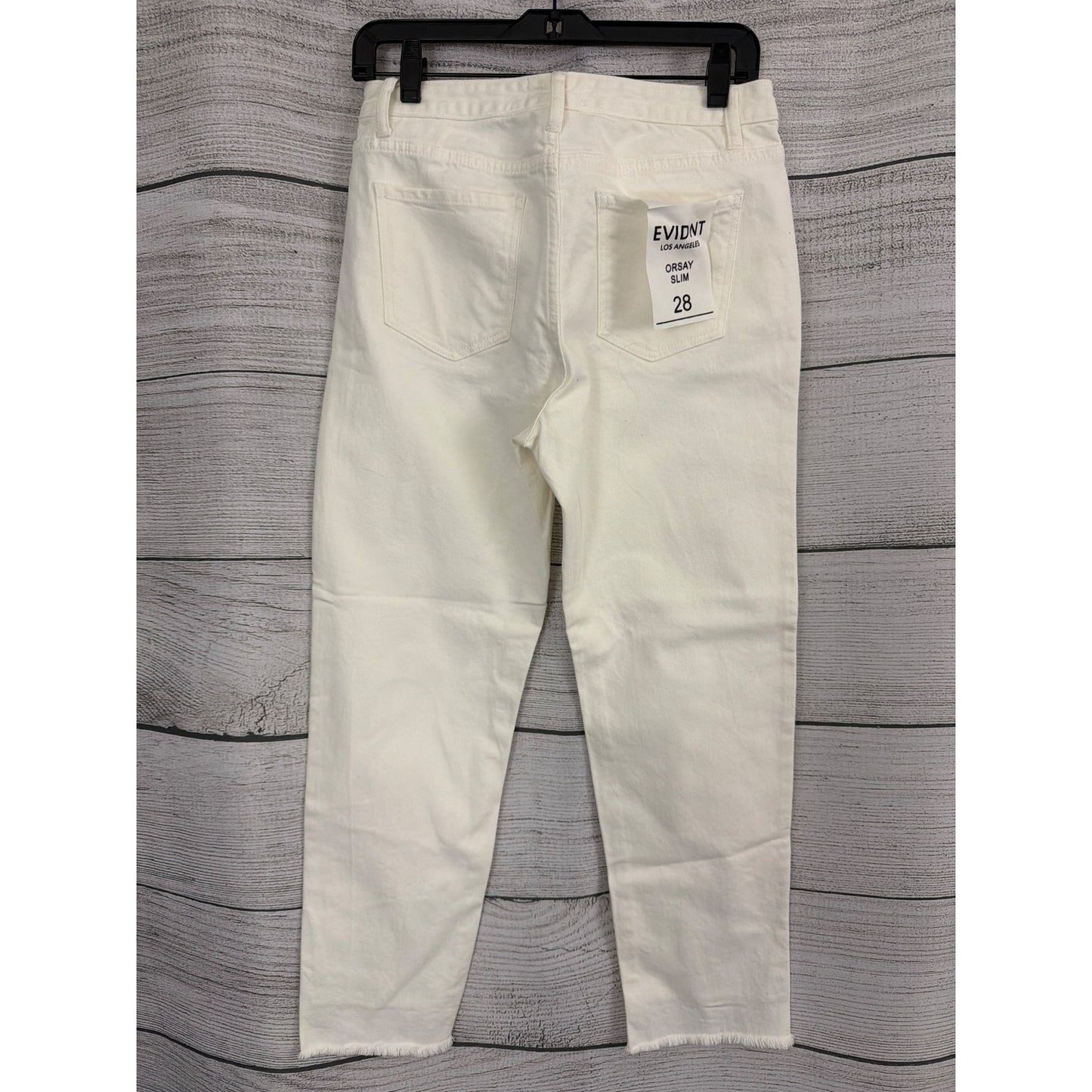 Evidnt Los Angeles Orsay Slim White Jeans Size 28