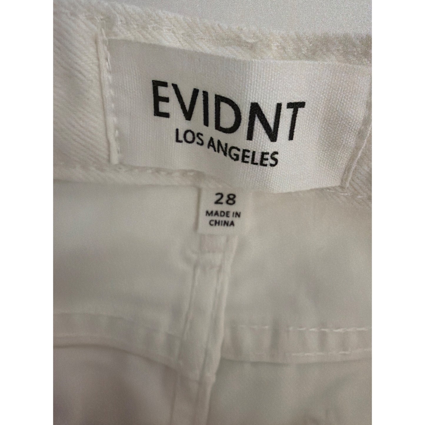 Evidnt Los Angeles Orsay Slim White Jeans Size 28