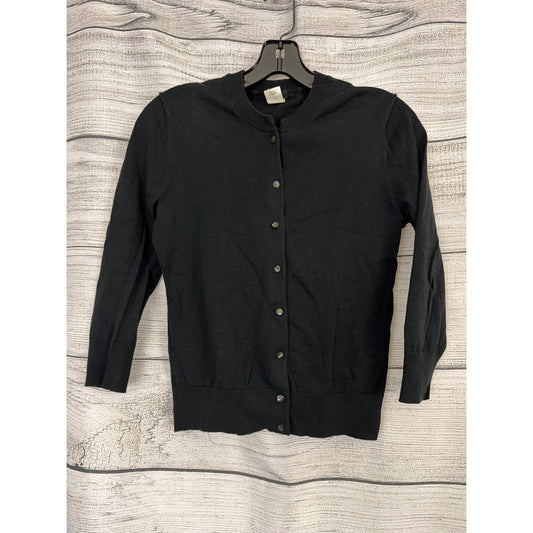 J.Crew Black Button-Up Cardigan Sweater Size S
