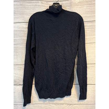 NWT Mens Topman Muscle Fit Navy Turtleneck Sweater M
