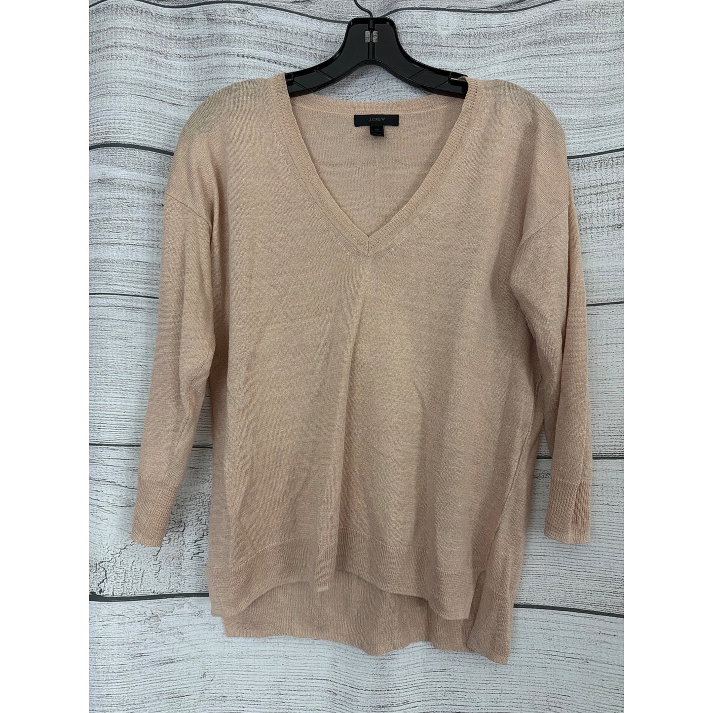 J. Crew Marled linen V-neck Sweater Size XS