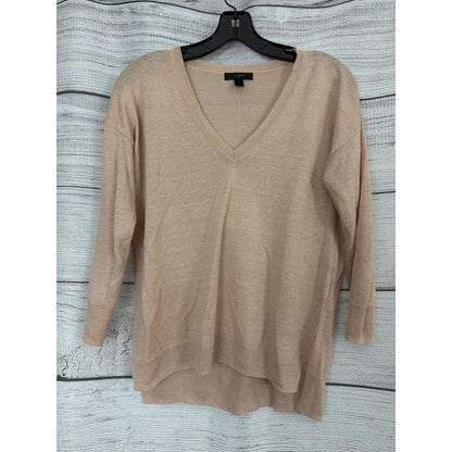 J. Crew Marled linen V-neck Sweater Size XS
