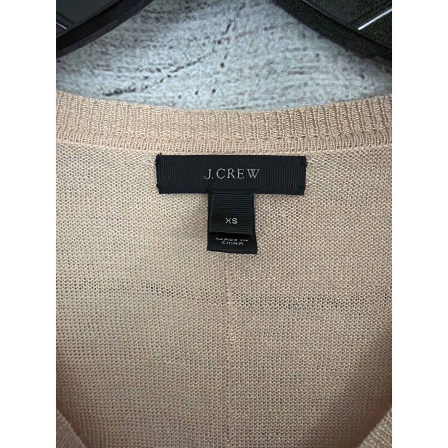 J. Crew Marled linen V-neck Sweater Size XS