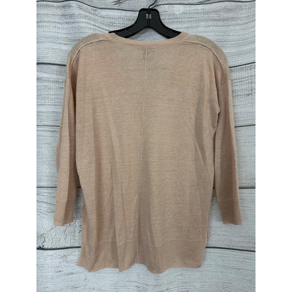 J. Crew Marled linen V-neck Sweater Size XS