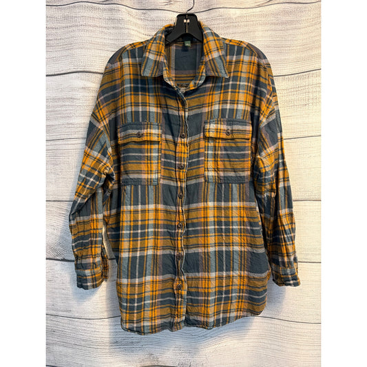 Wild Fable Oversized Flannel Shirt Size L