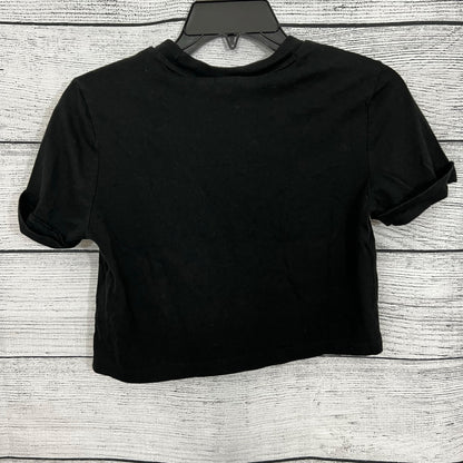 Adidas Black Crop Top Tee, Size S