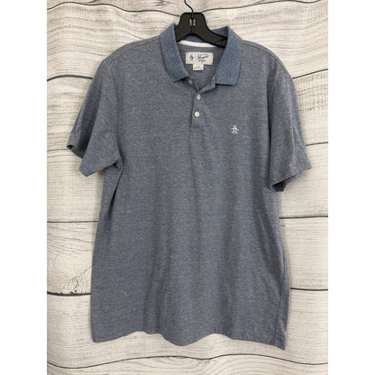 Mens Original Penguin Blue Polo Shirt Size L