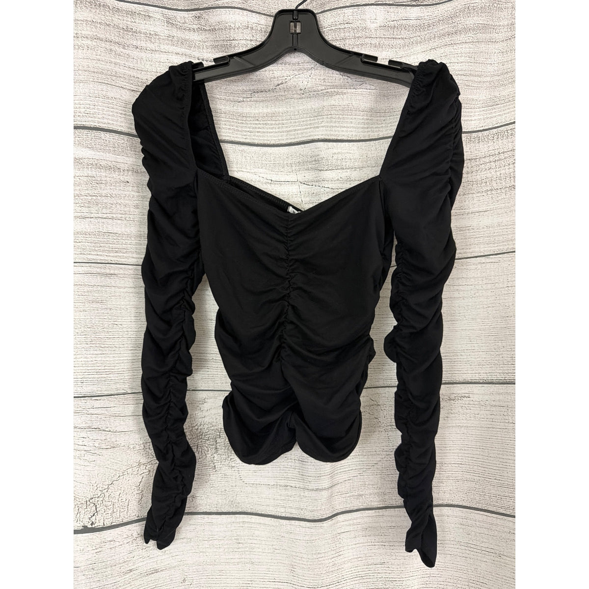 Reformation Ezra Ruched Long Sleeve Top Size XS