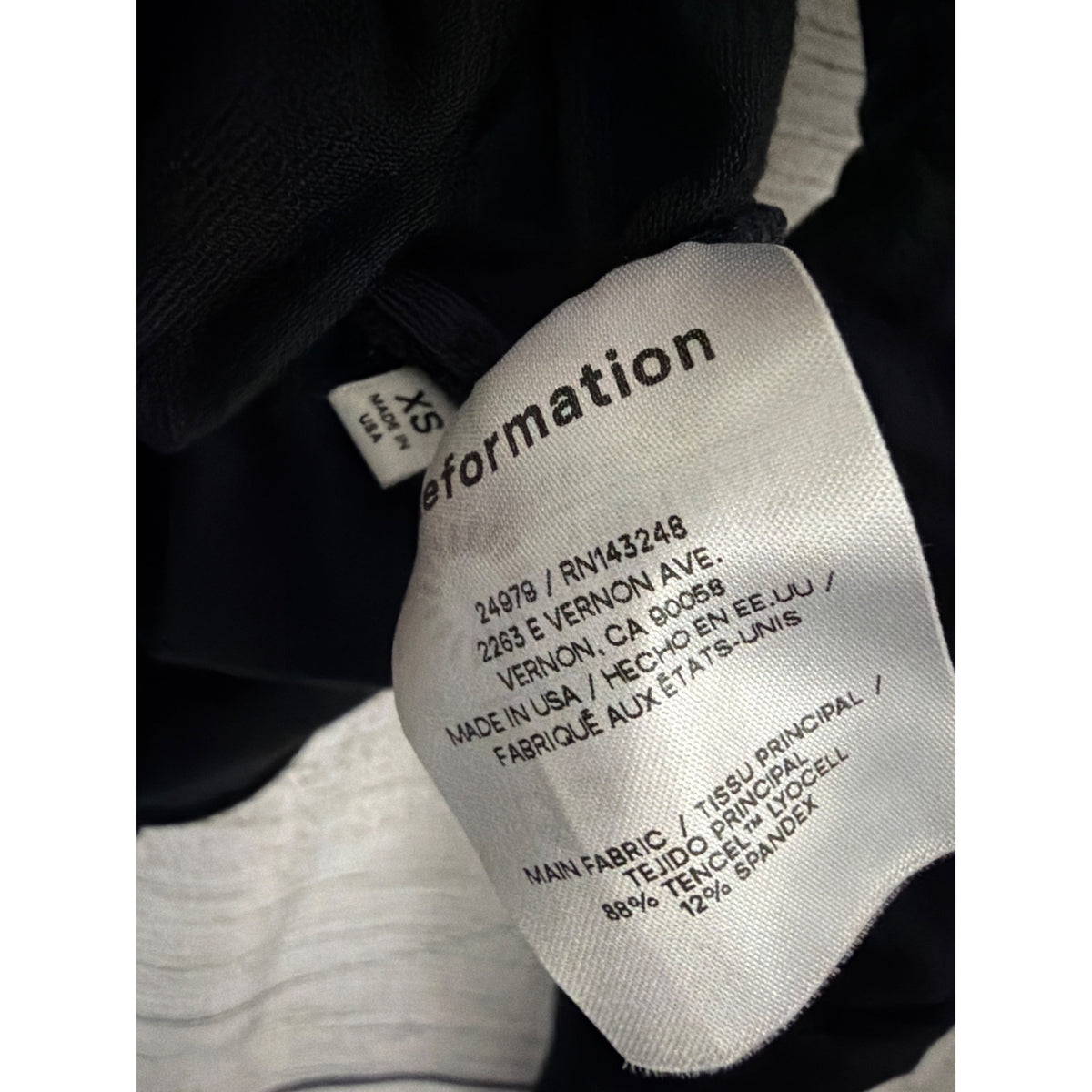 Reformation Ezra Ruched Long Sleeve Top Size XS