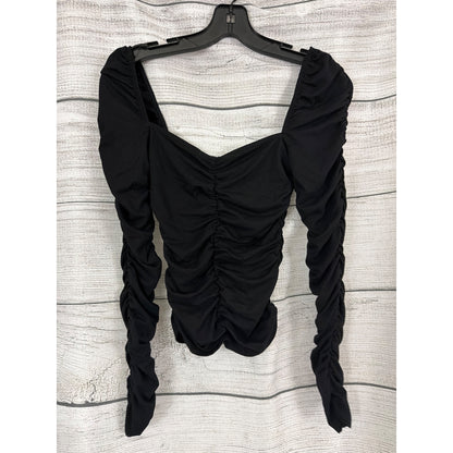 Reformation Ezra Ruched Long Sleeve Top Size XS