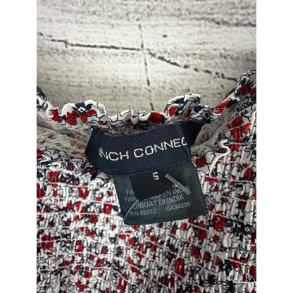 NWT French Connection Floral Smocked Square Neck Top With Puff Sleeves Size S