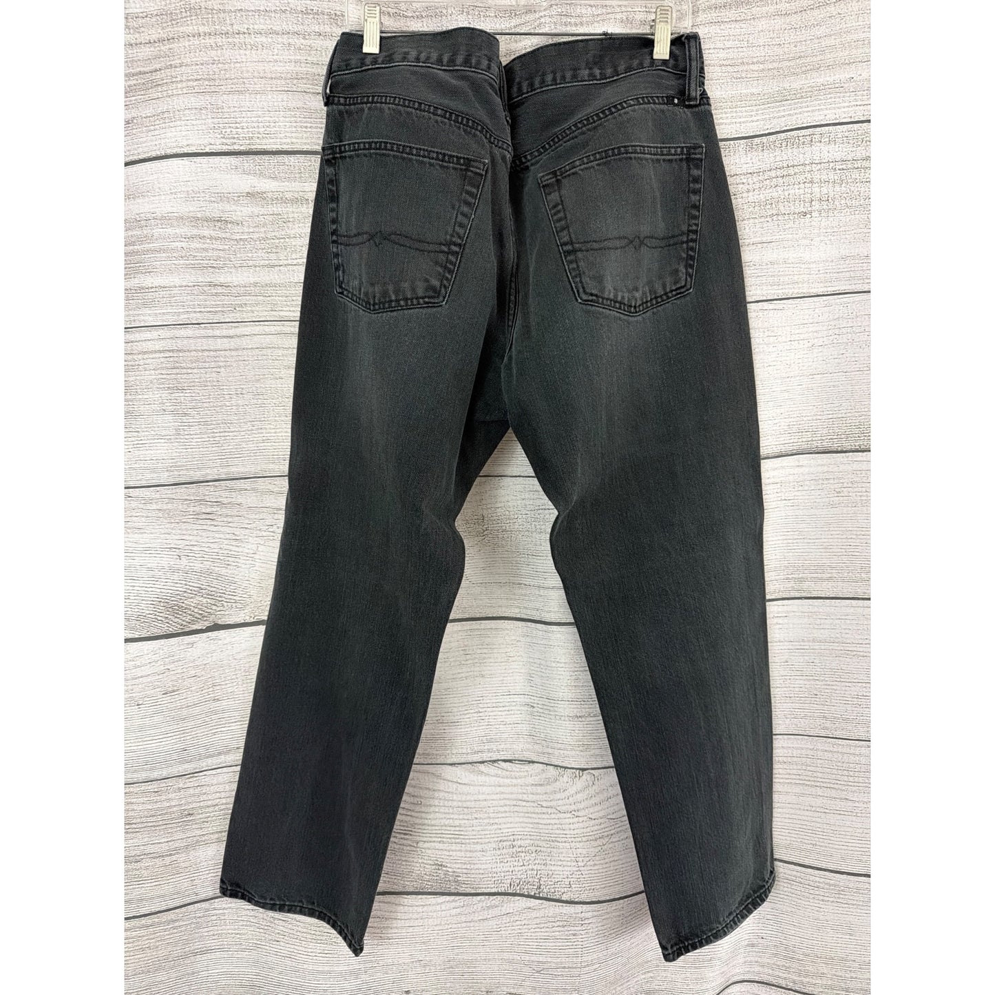 Mens Lucky Brand 221 Original Straight Black Denim Jeans 36x30
