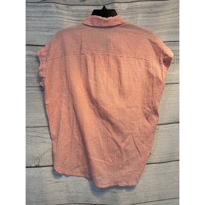 Madewell Pink Gingham Button-Up Shirt Size XS
