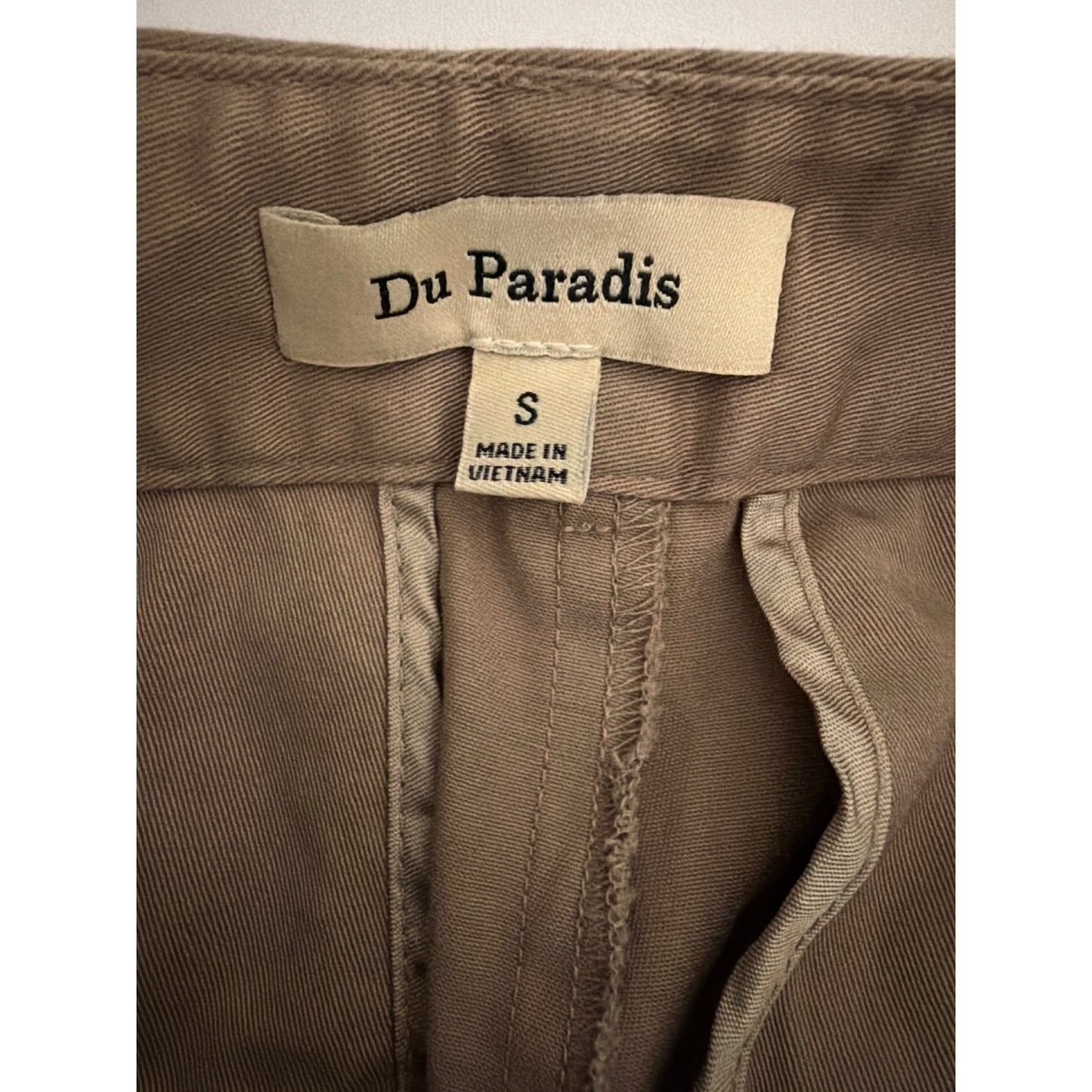 Anthropologie Du Paradis Pleated Wide-Leg Cargo Pants Size S