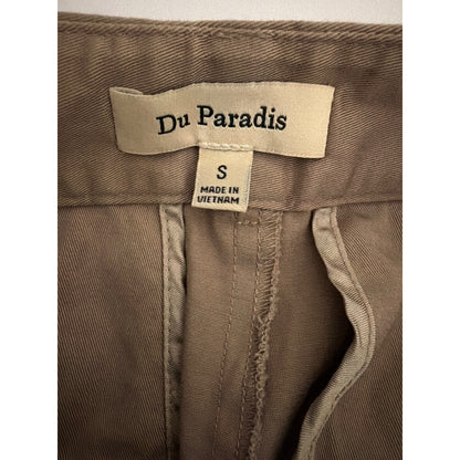 Anthropologie Du Paradis Pleated Wide-Leg Cargo Pants Size S