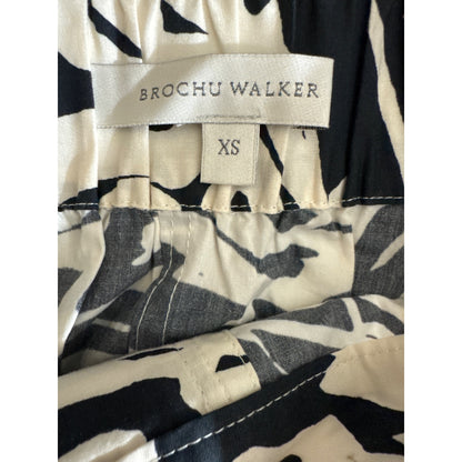 Brochu Walker Mica Botanical-Print A-line Midi Skirt Size XS