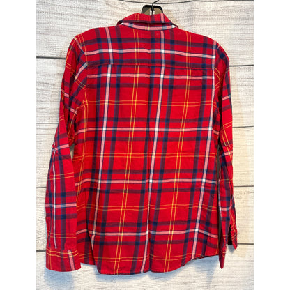 Old Navy Plaid Flannel Button-Up Shirt Size S