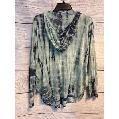 Vintage Havana Oversized Tie-Dye Long Sleeve Hoodie Top