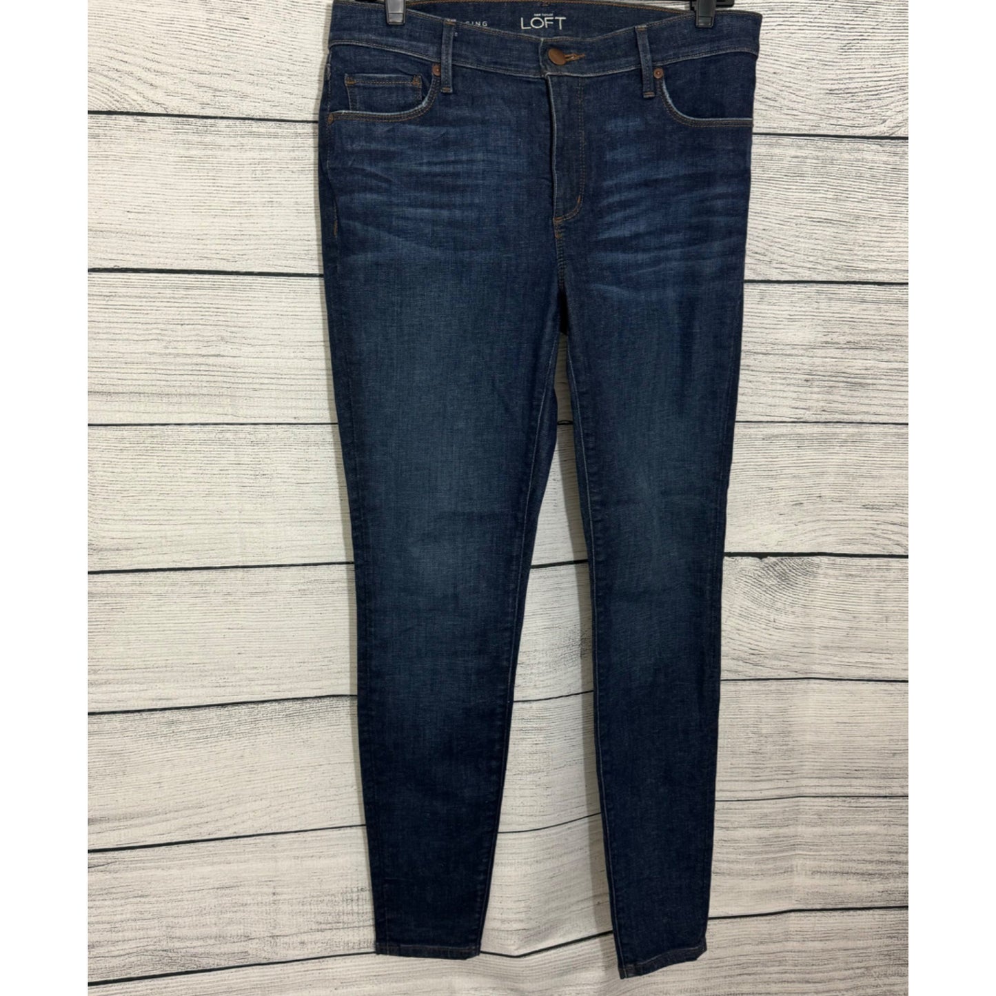 NWOT Ann Taylor Loft Skinny Dark Wash Denim Leggings Size 29/8