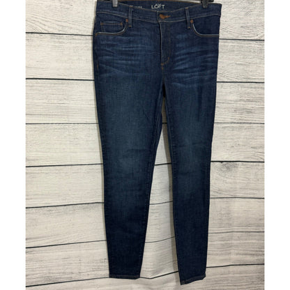 NWOT Ann Taylor Loft Skinny Dark Wash Denim Leggings Size 29/8