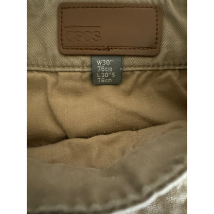 ASOS Mens Khaki Casual Chinos 30x30