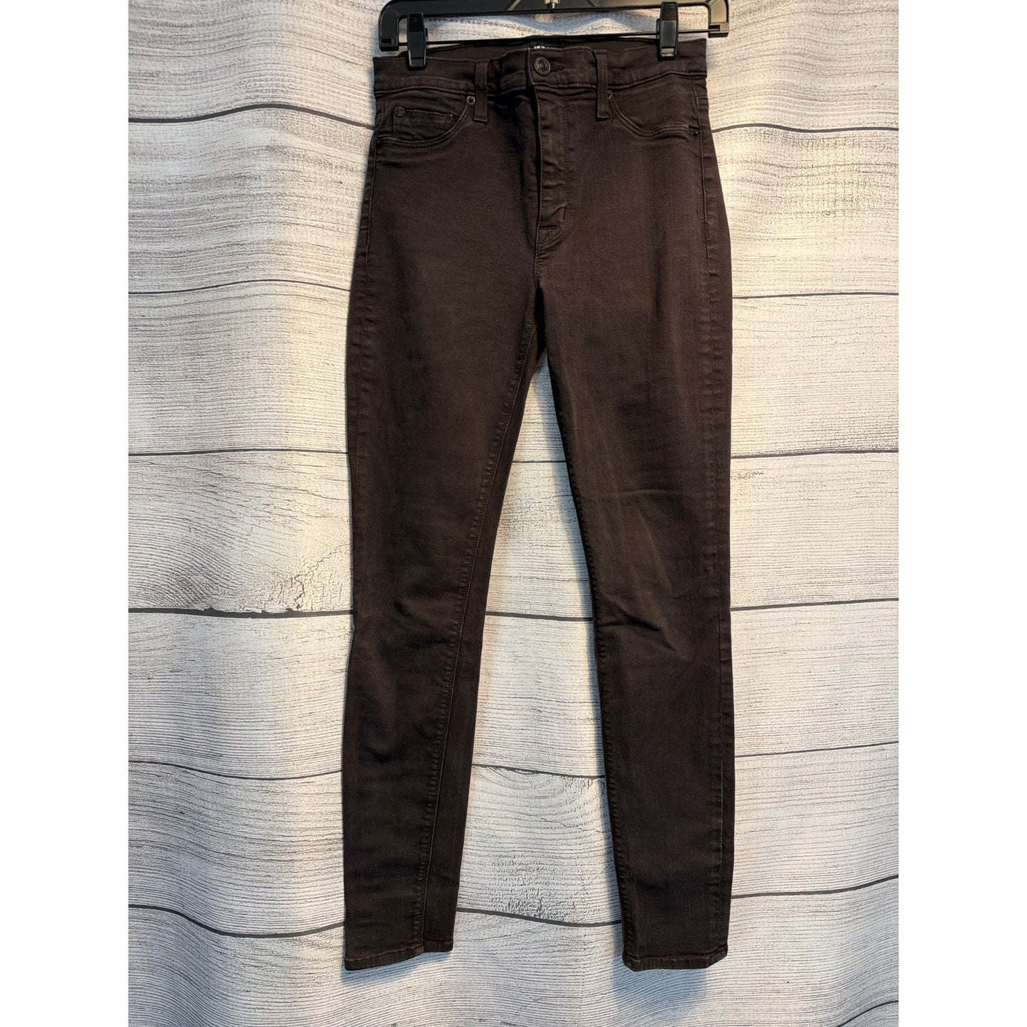 Hudson Barbara High Waist Skinny Jeans Brown Size 27
