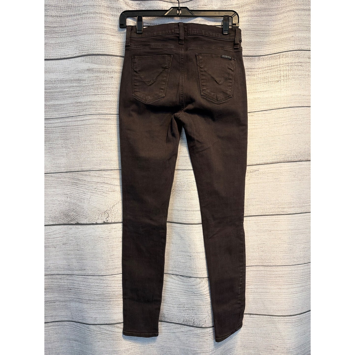 Hudson Barbara High Waist Skinny Jeans Brown Size 27