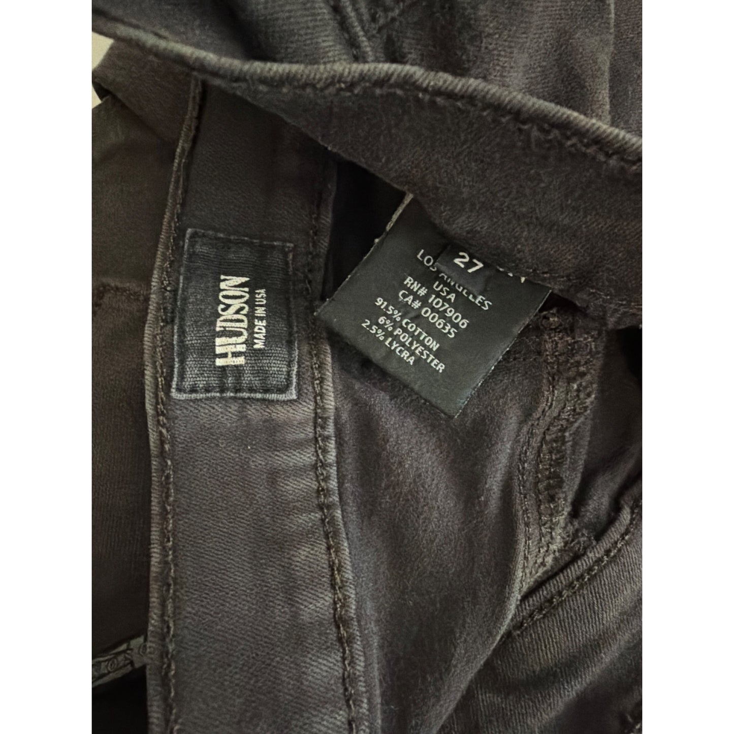 Hudson Barbara High Waist Skinny Jeans Brown Size 27