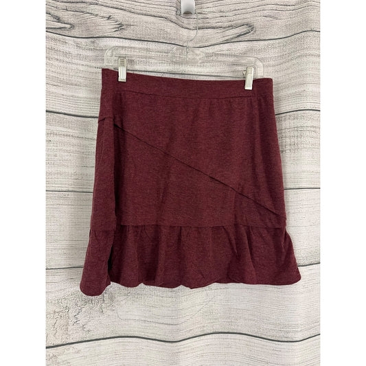 NWT PrAna Leah Burgundy Wool Skirt Size S