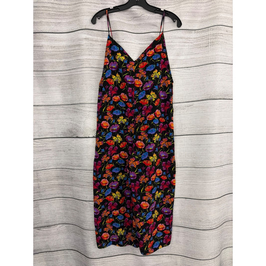 Topshop Floral Print Midi Romper Size 2
