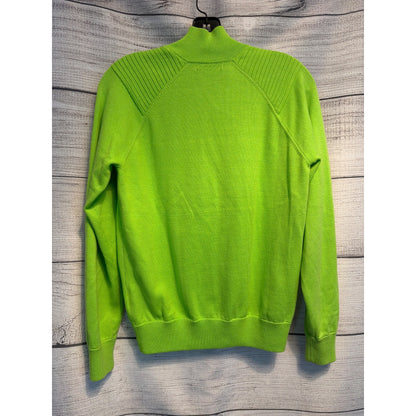 Polo Golf Ralph Lauren Neon Green Full-Zip Sweater Size M