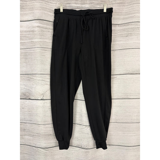 Rachel Zoe Black Drawstring Jogger Pants Size M
