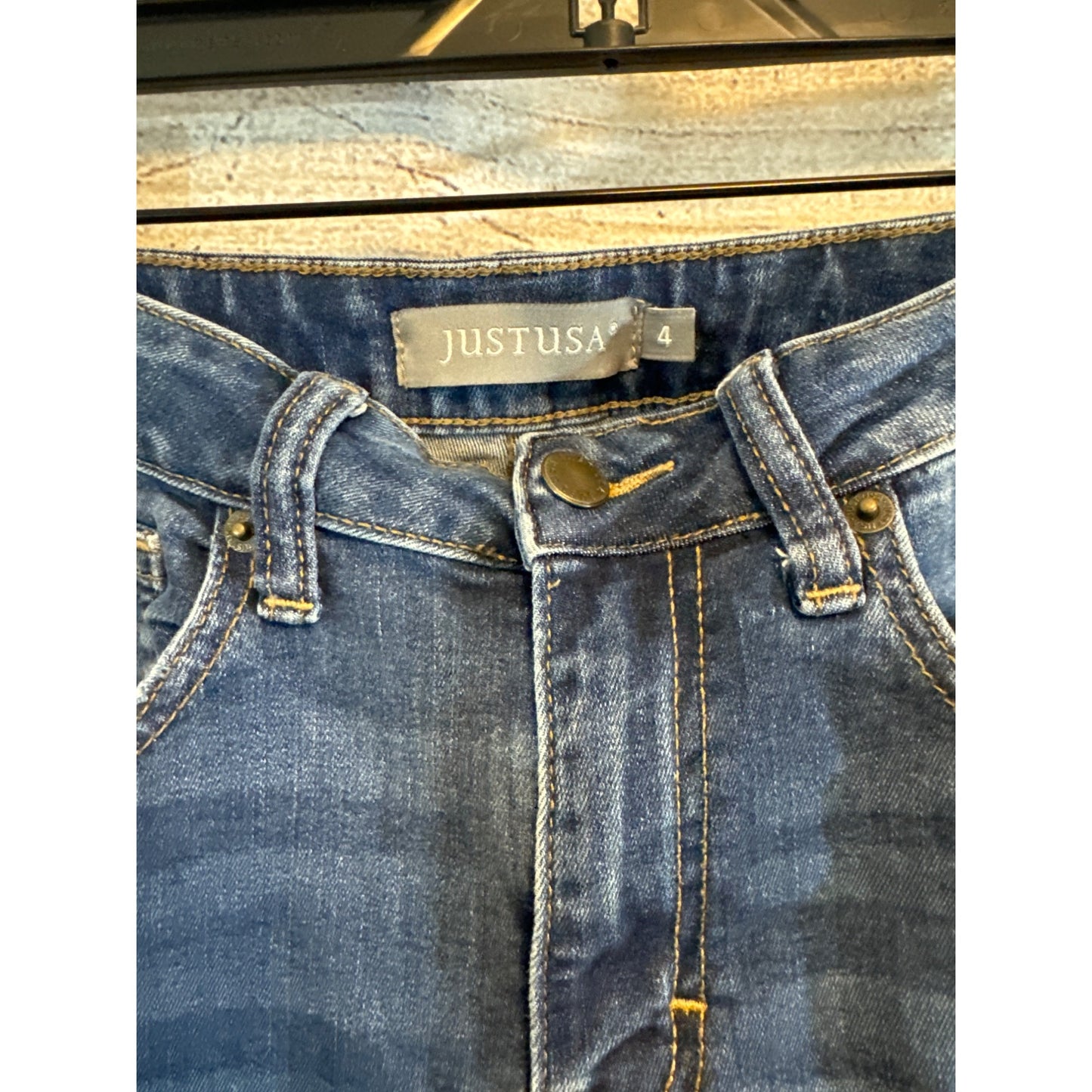 Just USA Distressed Knees Skinny Jeans Size 4