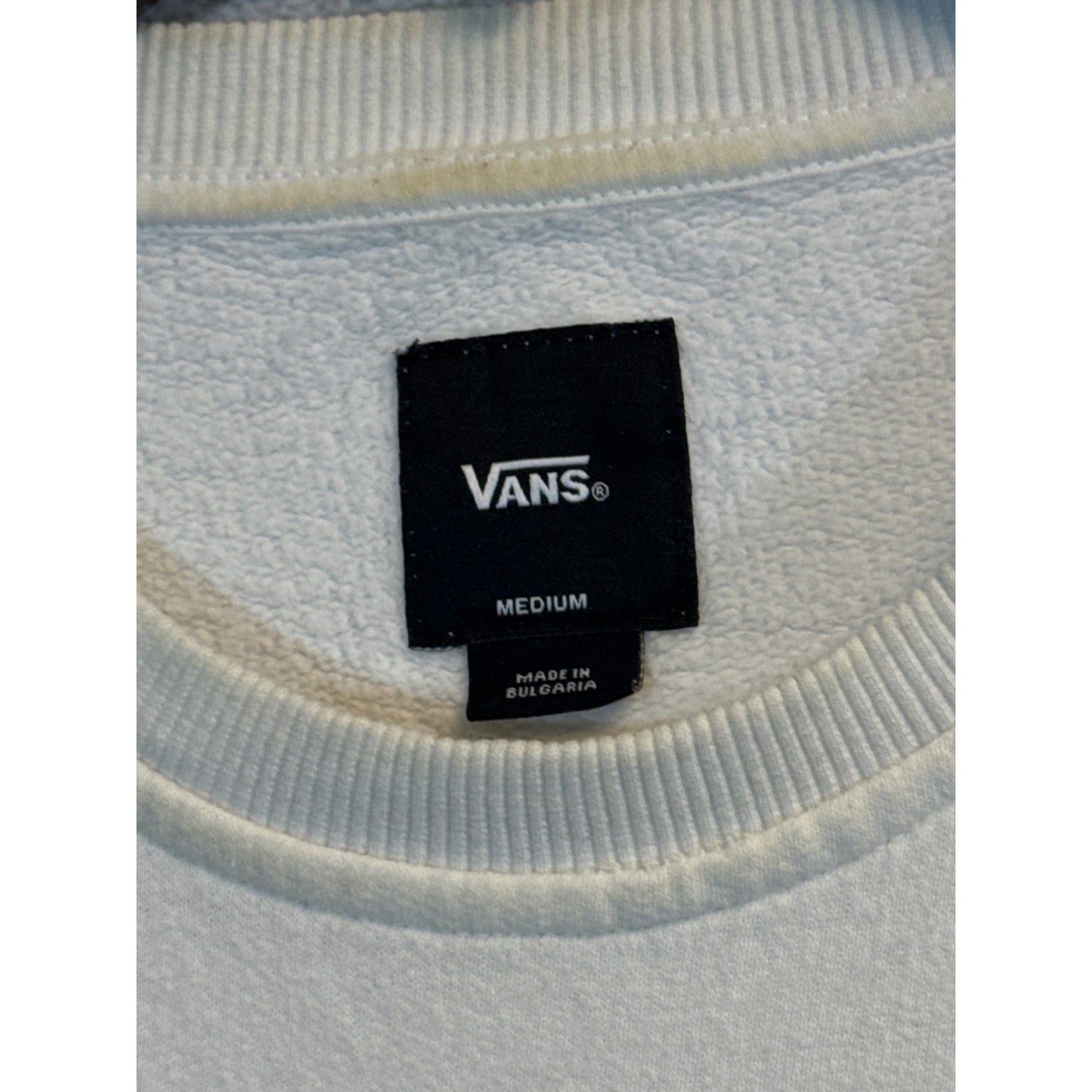 Vans Mens White Crewneck Sweatshirt Medium
