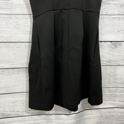 Madewell Black Sleeveless A-Line Dress With Pleated Skirt, Size Medium
