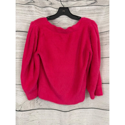 NWT Free People Moonbeam Raspberry Pop Faux Fur Sweater Size M