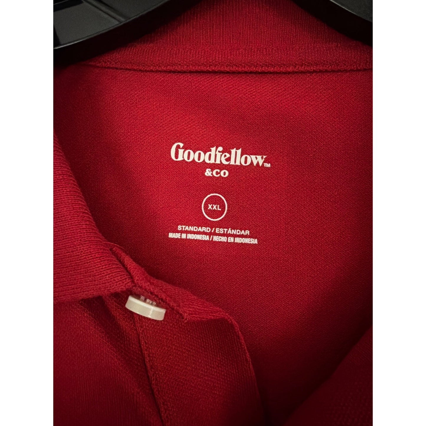 NWOY Mens Goodfellow & Co Red Polo Shirt Size XXL