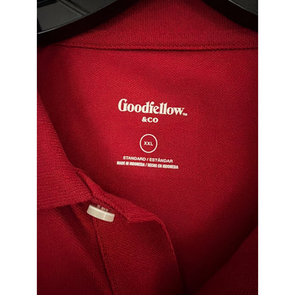 NWOY Mens Goodfellow & Co Red Polo Shirt Size XXL