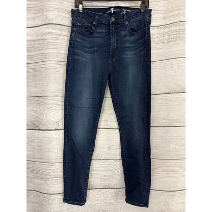 7 For All Mankind High Waist Ankle Guenevere Skinny Jeans Size 31