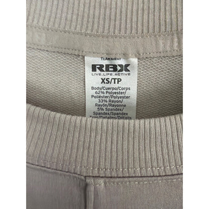 NWT RBX Crewneck Sweatshirt Stretchy & Soft Blend High-Low Hem Size XS